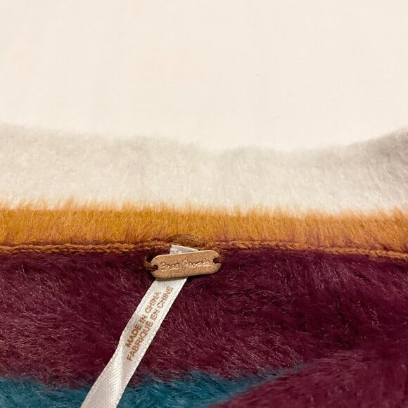 Free People Fig Jam Combo Ciara Fuzzy Mini Skirt Size Small - Picture 7 of 16